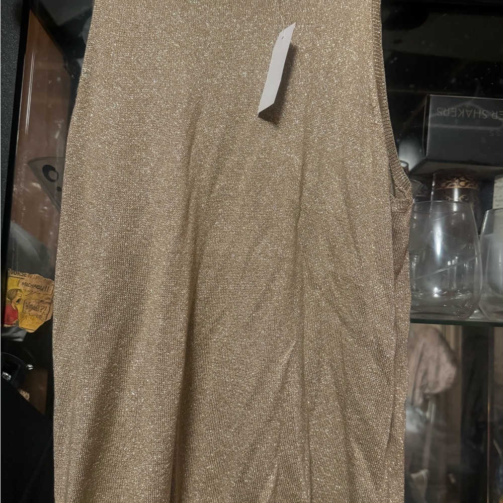 Ann Taylor Shimmering Gold Top